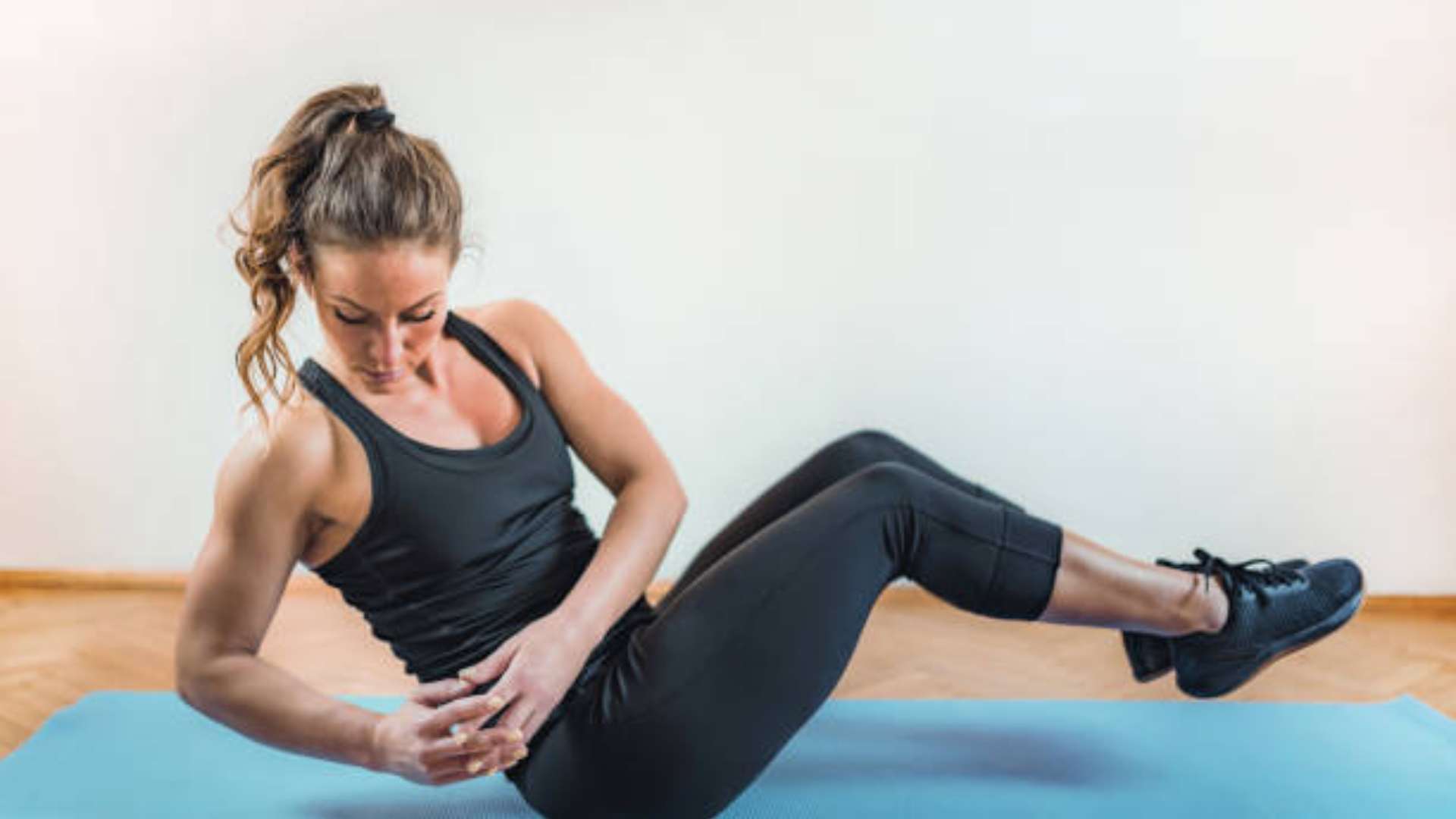 Five ab exercises to strengthen your core and improve fitness, including plank, V-ups, reverse crunches, and more.