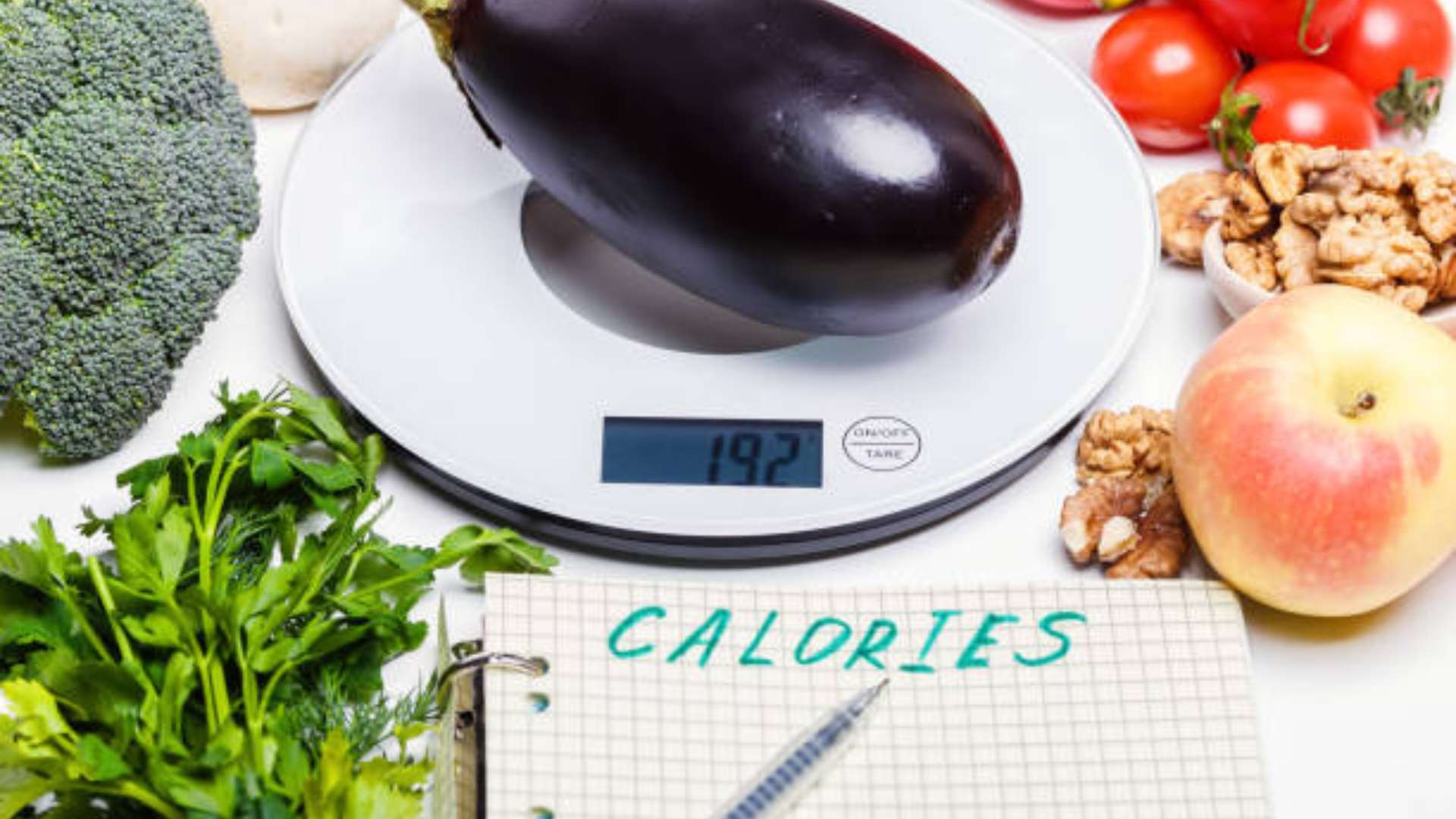 A person making healthy food choices to avoid extra calories.