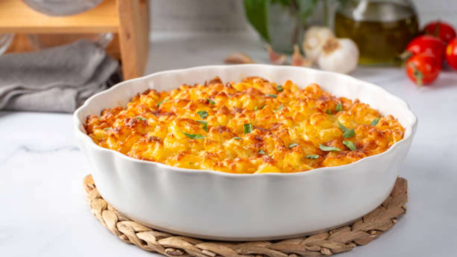 Low carb mac and cheese made with squash noodles for a healthier version of this comfort food.