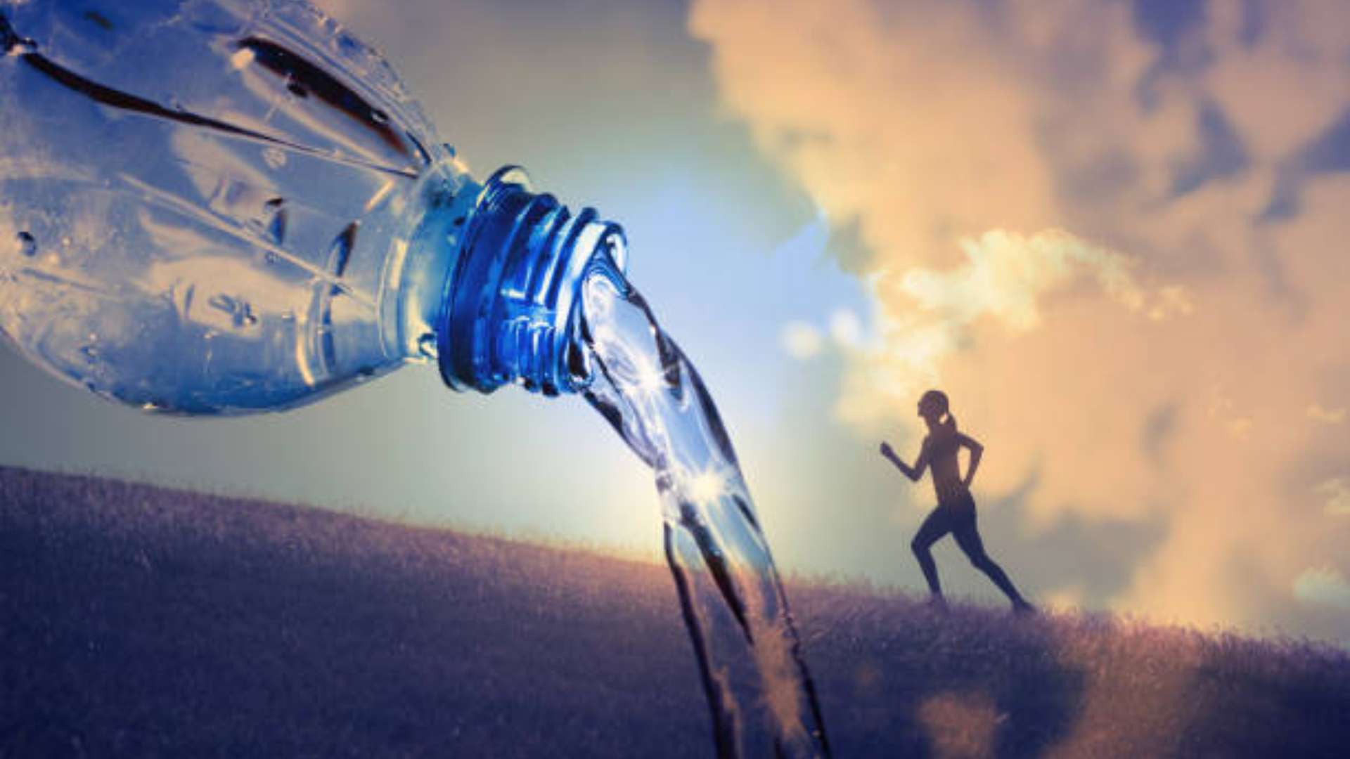 Glass of water for hydration and energy boost