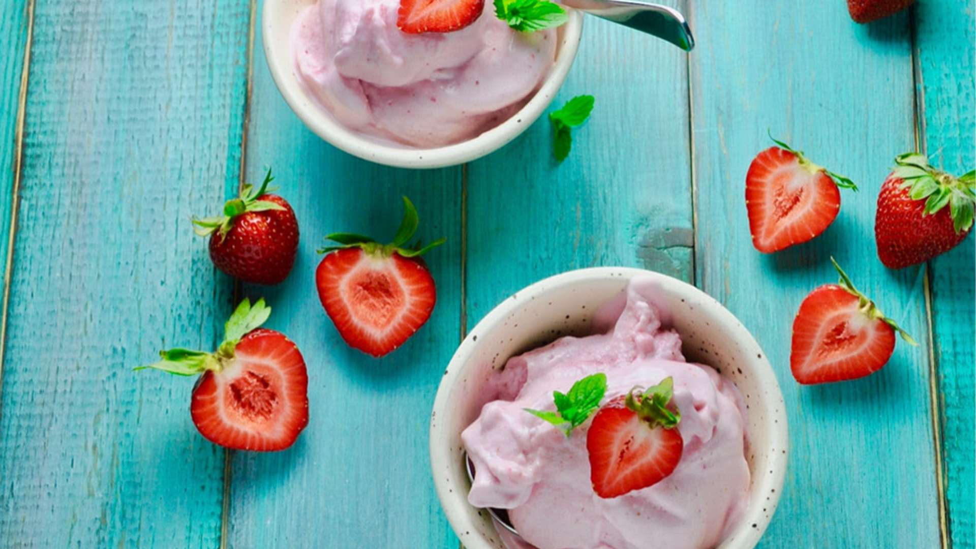Delicious 3-ingredient frozen yogurt made with protein-rich ingredients.